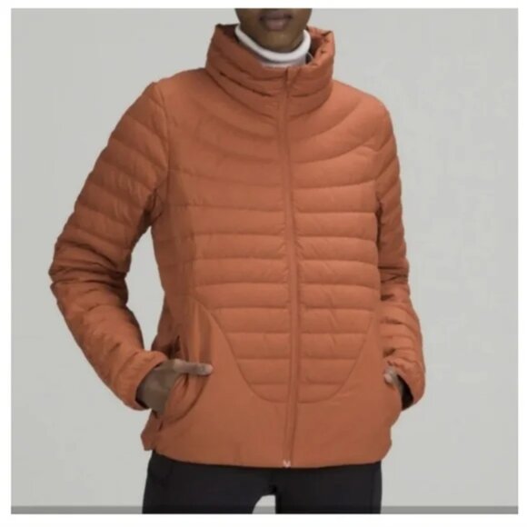 Lululemon Lightweight Relaxed Fit Down Jacket Canyon Orange size 8 - Picture 1 of 13